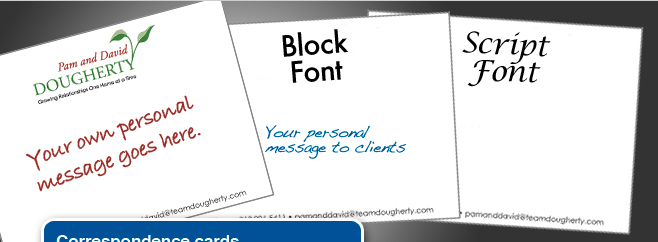 Real Estate Contact Management - Correspondence Cards